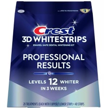 Bělic&iacute; p&aacute;sky na zuby Crest 3D Whitestrips PROFESSIONAL RESULTS