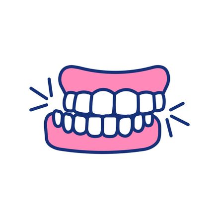 skřípaní zubů a poškozená zubní sklovina