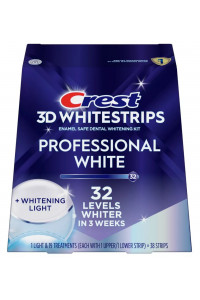Bělicí pásky Crest 3D PROFESSIONAL White + LED LIGHT s bělicí lampou