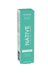 Bělící zubní pasta NATIVE Whitening Wild Mint & Peppermint Oil s fluoridem