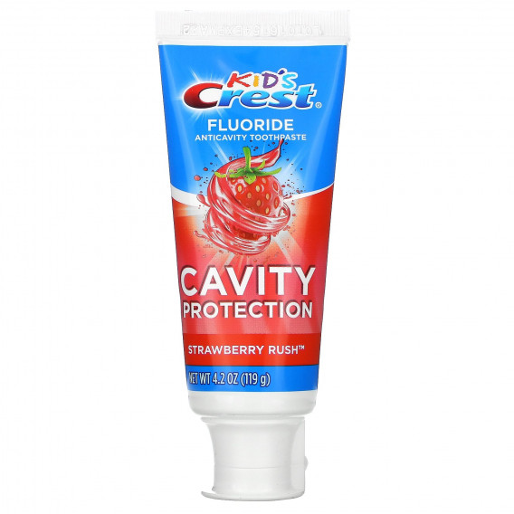 Jahodová zubní pasta pro děti Crest Strawberry Rush