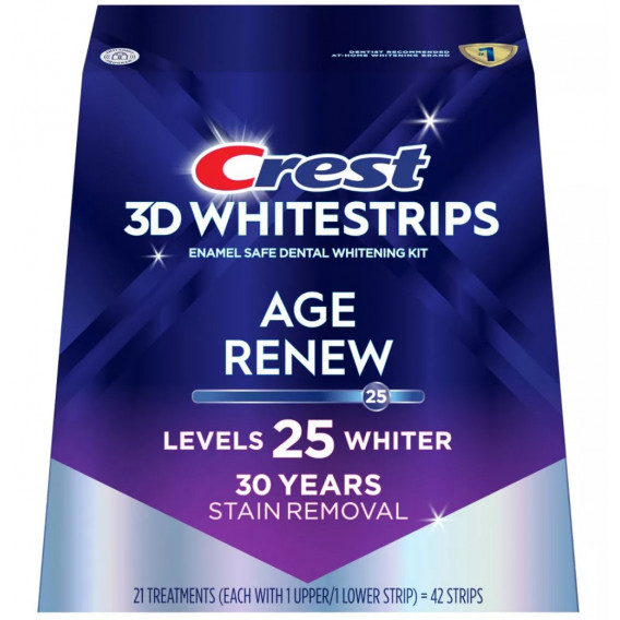 Bělicí pásky Crest 3D Whitestrips AGE RENEW