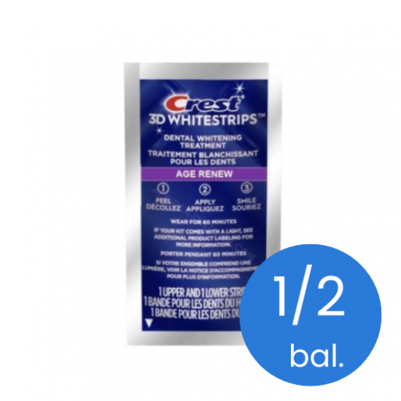 Polovičné balení Crest 3D Whitestrips AGE RENEW