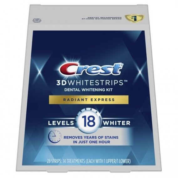 Bělící pásky Crest 3D White RADIANT EXPRESS