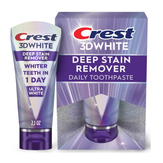 Bělicí zubní pasta Crest 3D White Brilliance DEEP STAIN REMOVER Ultra White