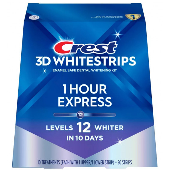 Bělící pásky Crest 3D White 1-hour Express