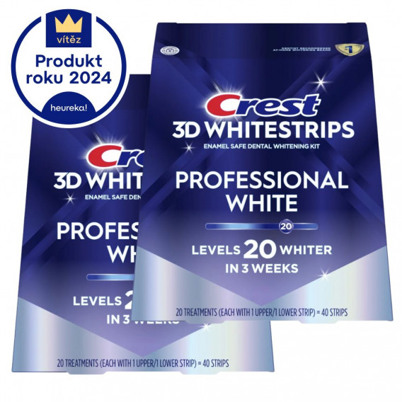 Výhodné dvojbalení Crest 3D Whitestrips PROFESSIONAL WHITE